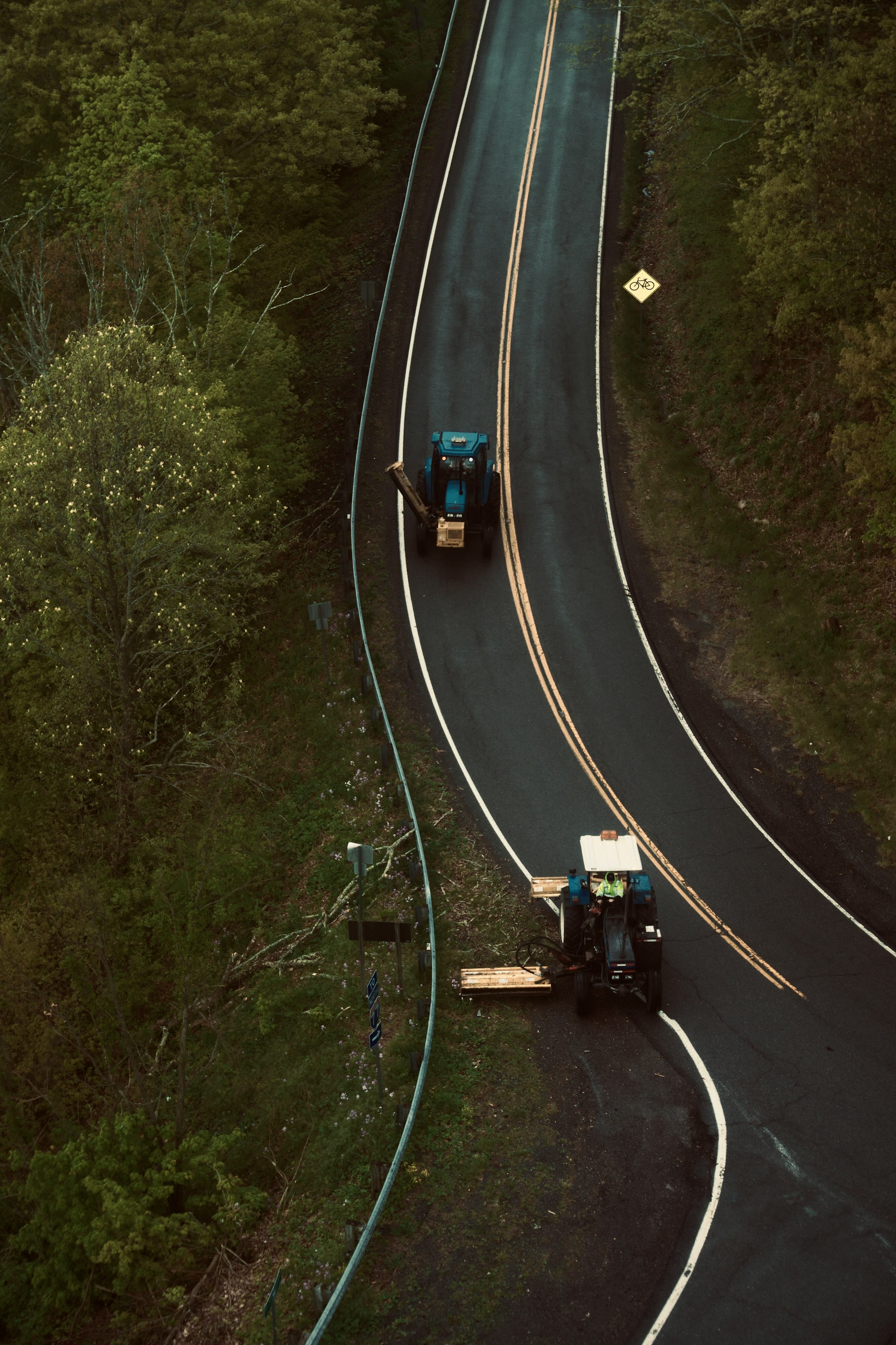 Delivery truck on highway